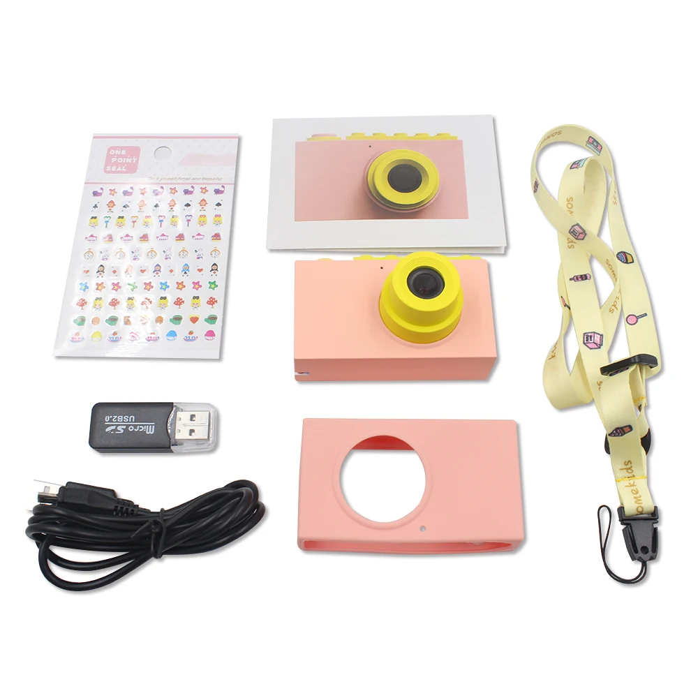 Цветная цифровая камера нового дизайна с экраном 2,0 дюйма, Детская видеокамера с легким захватом