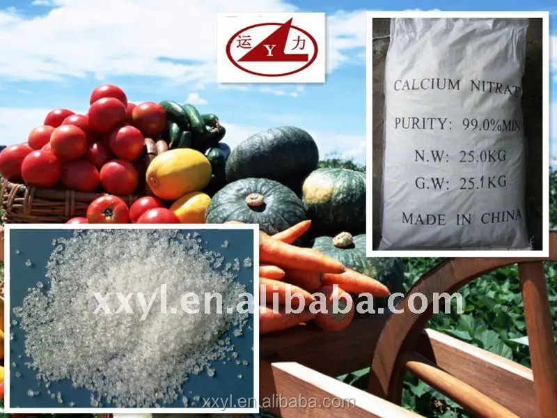 
99% Calcium Nitrate crystal fertilizer Ca(NO3)2.4H2O 