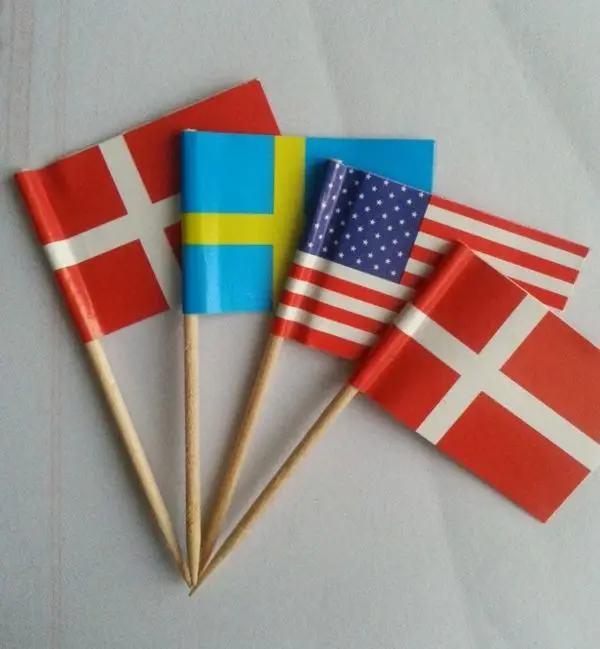 Лучшее качество на заказ страна флаг зубочистка в горячая распродажа