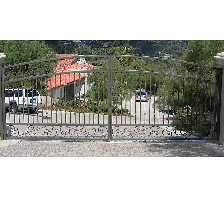 Простая вилла основные ворота дизайн вход кованые железные (60686145994)