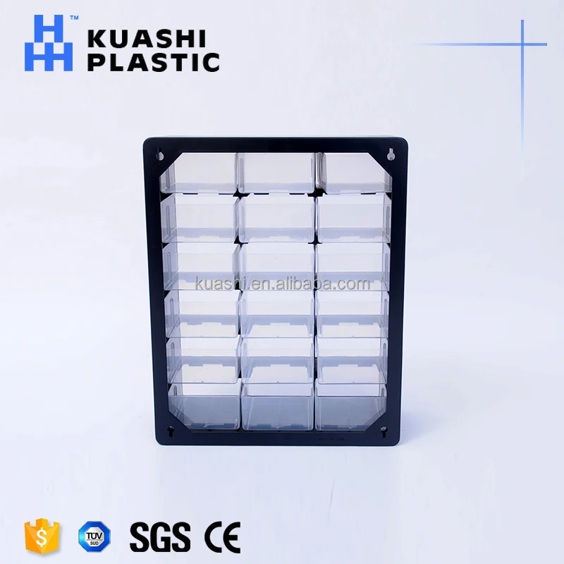 
HIPS PP Plastic cabinet stackable storage drawers 