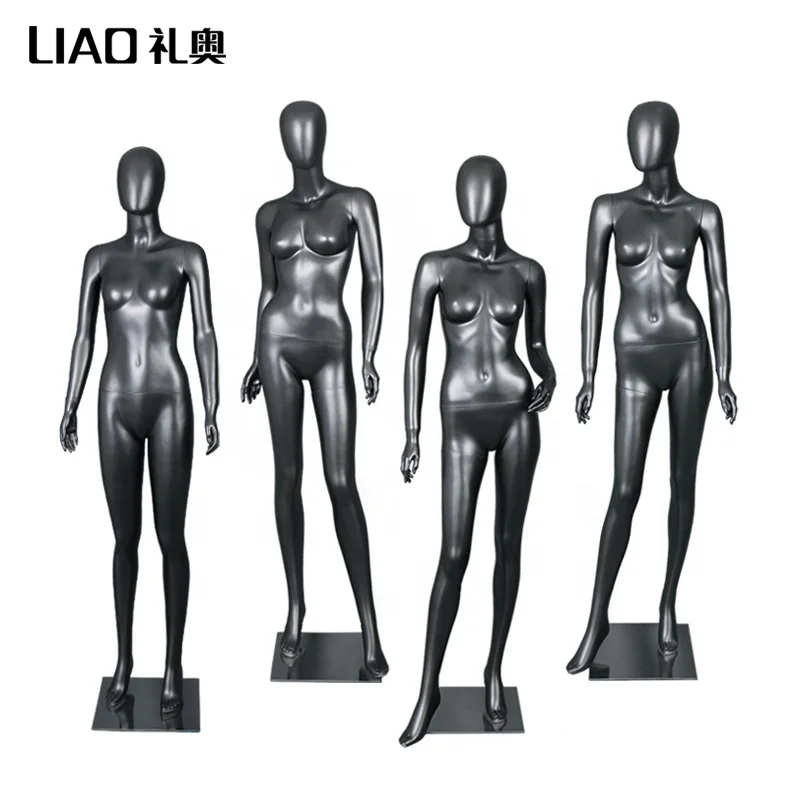 Full body black underwear female mannequin fiberglass women dummy for garments display