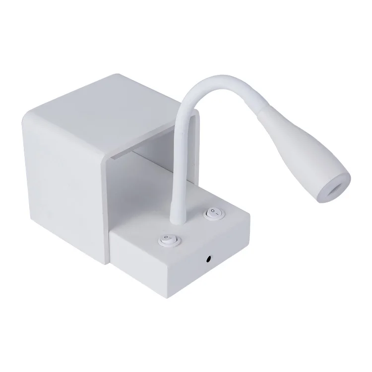 IP20 Indoor Epistar SMD Bedroom Decor Flexible Gooseneck Led Wall Lamp