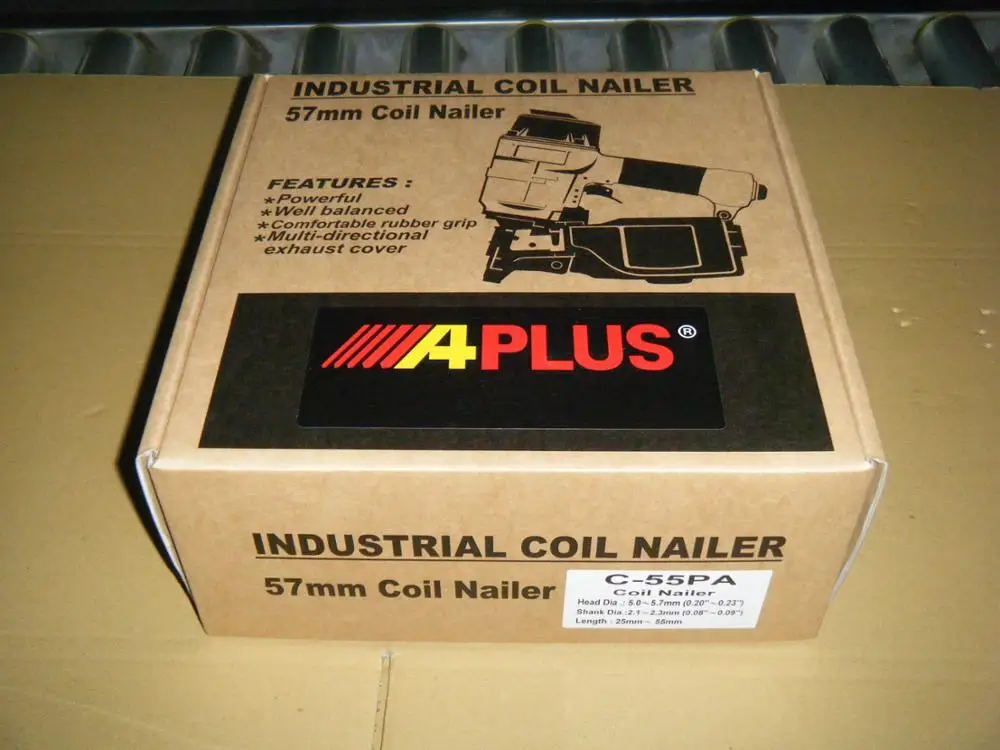 APLUS C-55PA MAX CN55 Air Coil Nailer 2.1-2.3mm SHANKS FOR PALLET APPLICATION