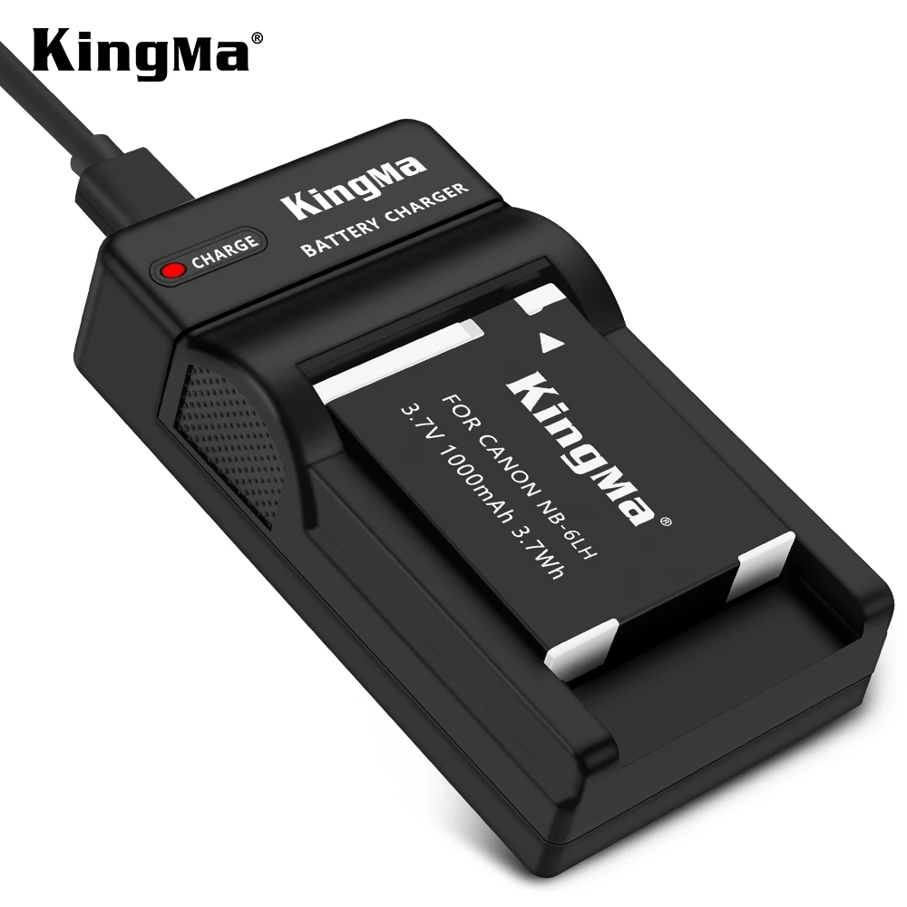 Kingma New Arrival Battery Kit (one pack) NB-6LH Battery With Portable Micro USB Charger For Canon SX610 SX710 SX240