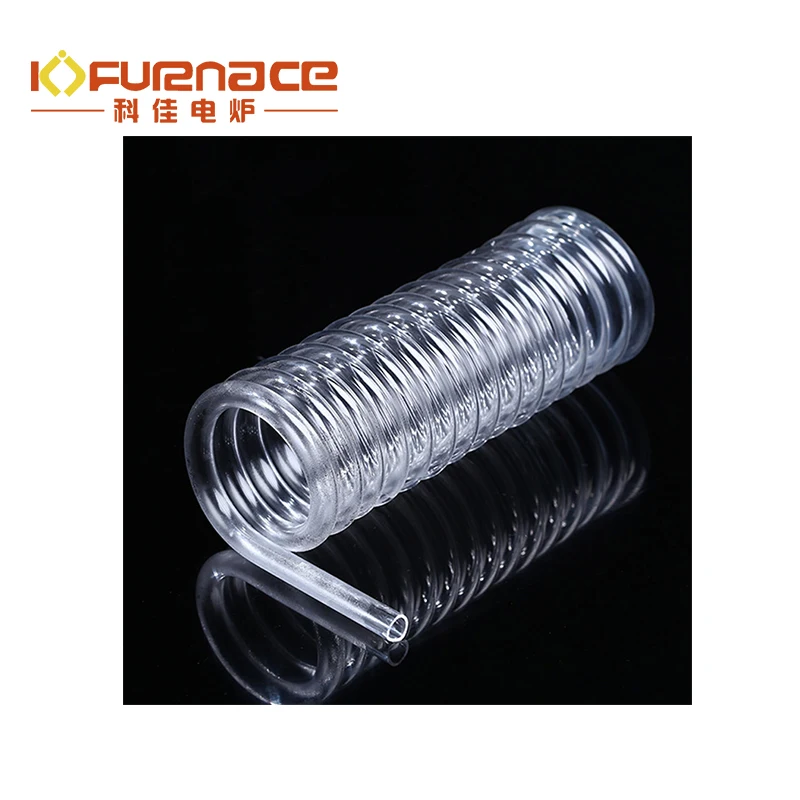 quartz tube reactor with vacuum flange