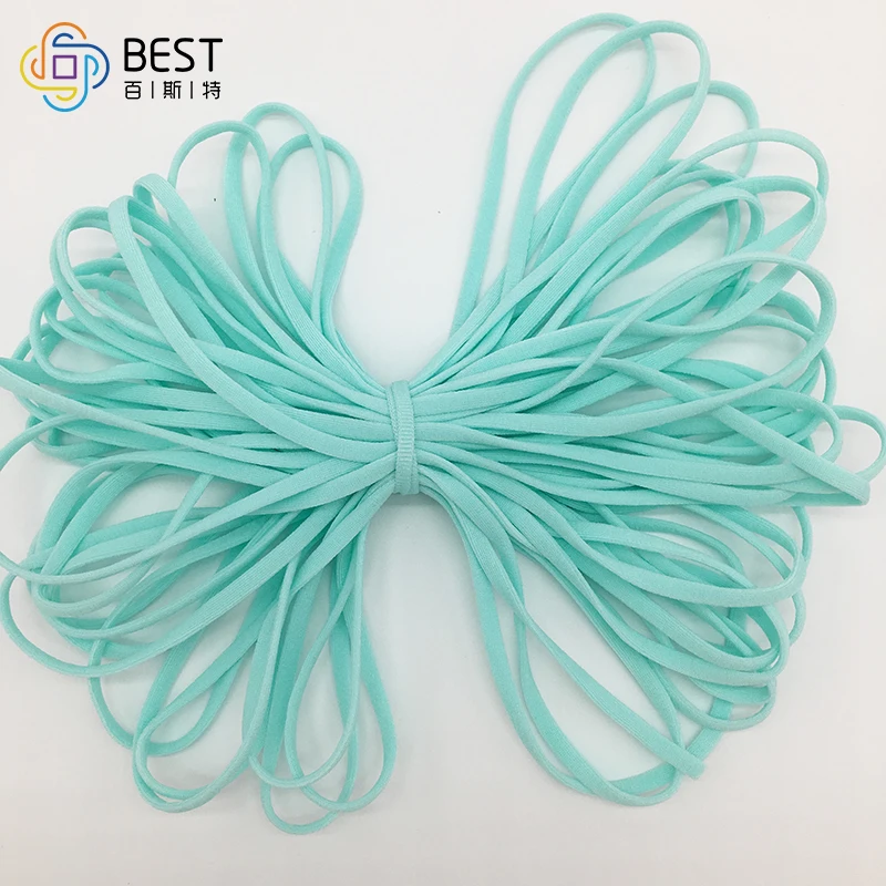2.8mm 3.0mm Colorful Round Elastic Earloop for Nonwoven Facemask