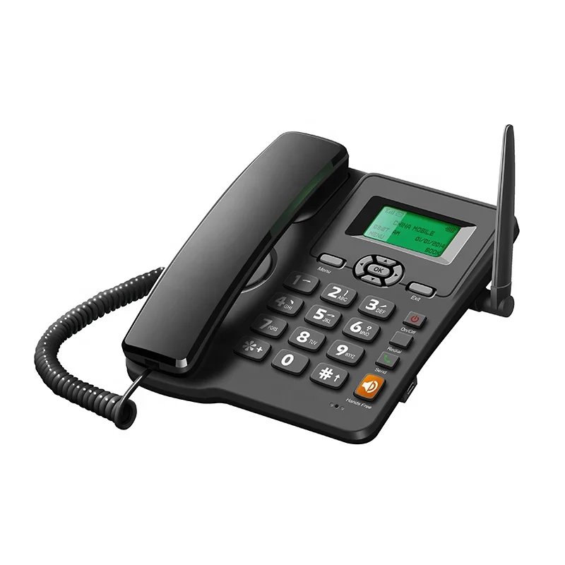 Home GSM Desk Phone FM Radio gsm fixed wireless telephone with speed dial (60729535508)
