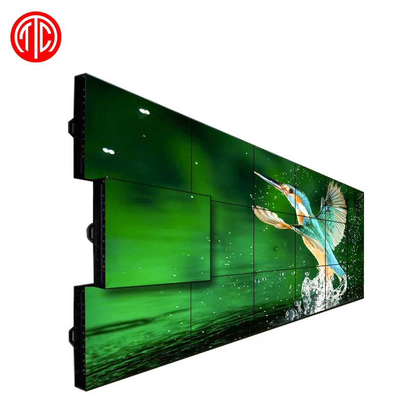 
2018 Multiple advertising 4k led video wall tv display, 3*3 Multi screen DID lcd video wall 