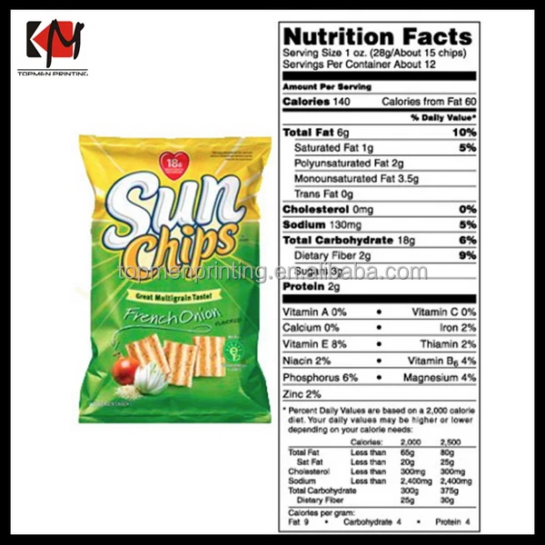 
Fashionable promotional label printing food stickers on spices 