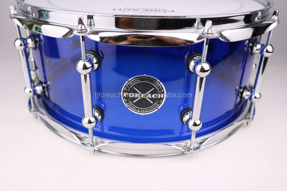 
Seamless Blue Acrylic Snare Drum 14