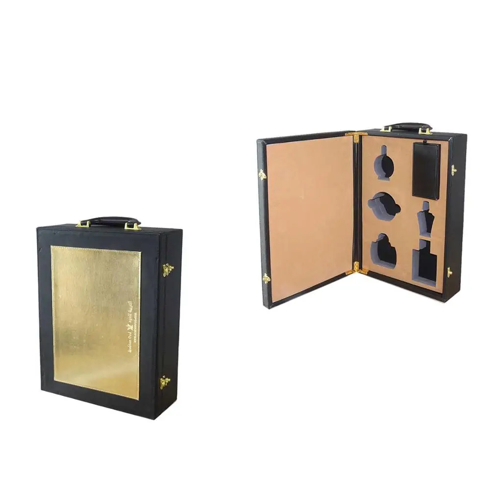 High-end Nice Delicate Wooden Perfume Box Suitcase With Lock And Handle