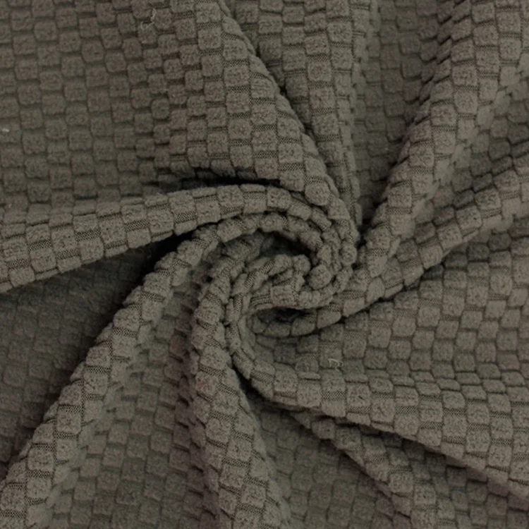 
Popular solid color polyester polar fleece,plaid jacquard fabric fleeces for warm cloth 