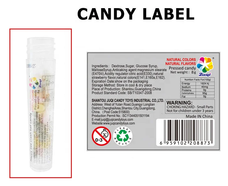 Chinese Sweet Hard Candies Dulces Con Juguete Giggle Smiley Whistle Cartoon Candy Surprise Toys Candy