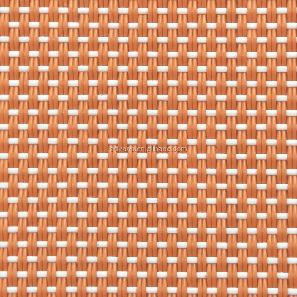 2*1 Weave Red sun bed Beach Chair Outdoor Furnitures Vinyl PVC Coated Polyester Mesh fabric