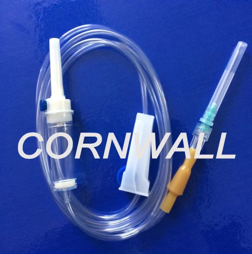 Drip IV Infusion giving Set with Y-site  DEHP-free / soft PVC-free material CE and ISO13485 approved top quality