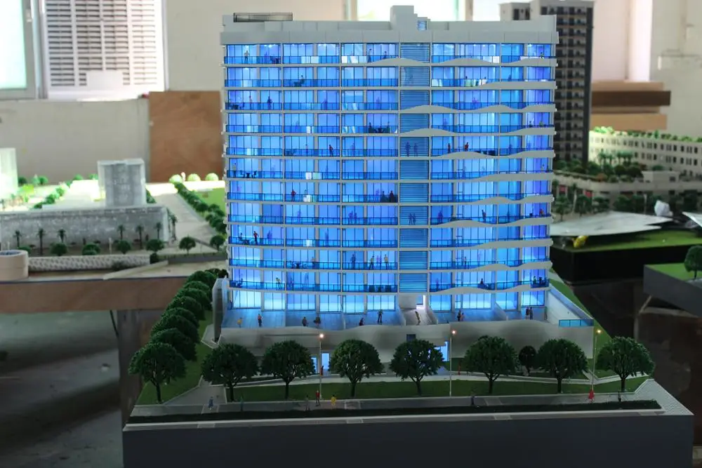Top quality architecture model maker , led light building scale models