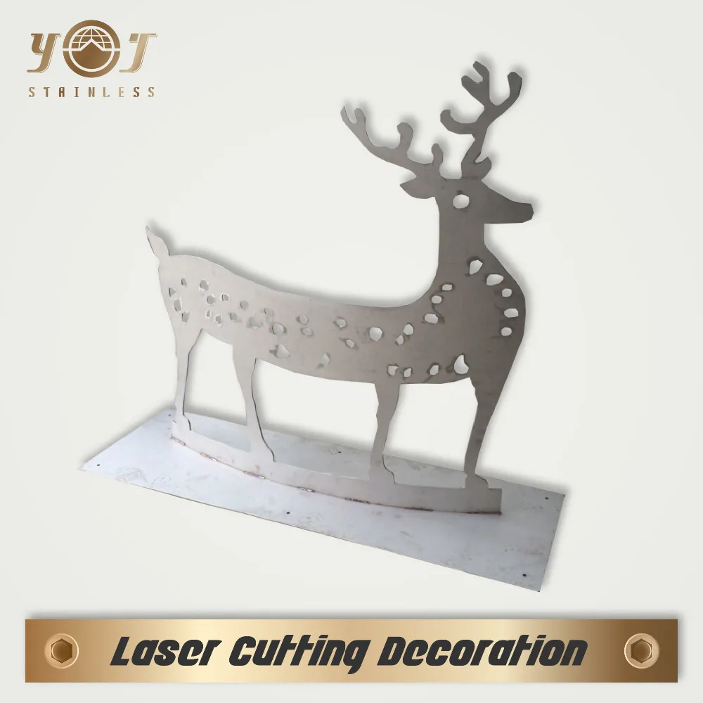 steel decorative art sculpture metal white paint crafts