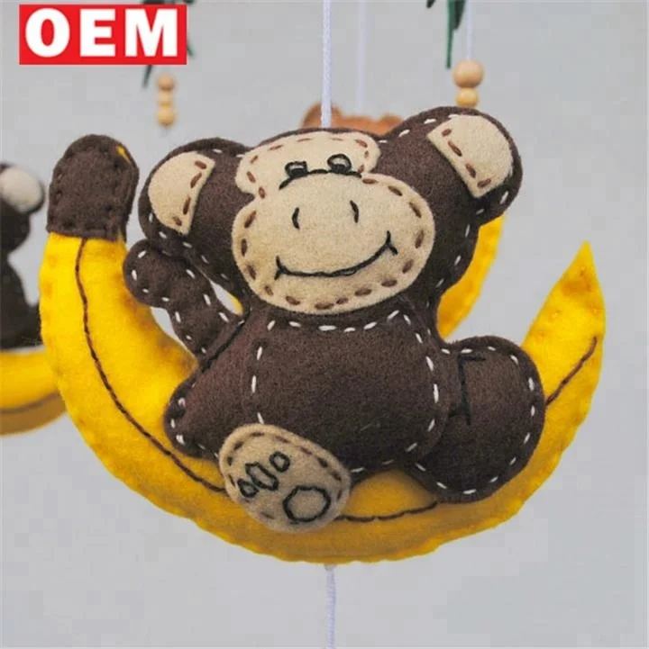 Custom design handmade monkey Nursery felt Mobile Crib baby mobiles