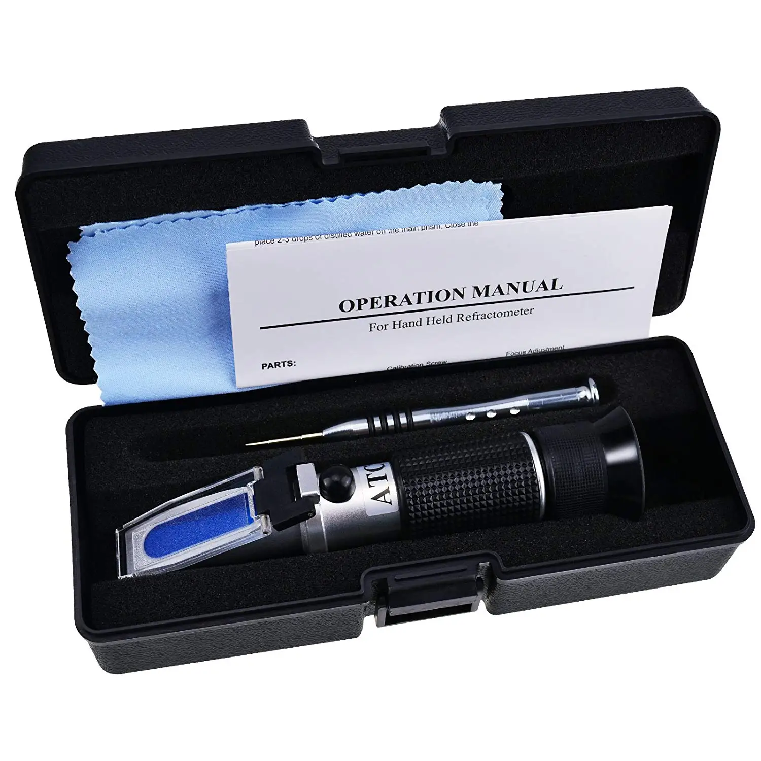 Dual Scale of 0-40% Brix & 0-25% vol Alcohol Wine making kit wine alcohol refractometer