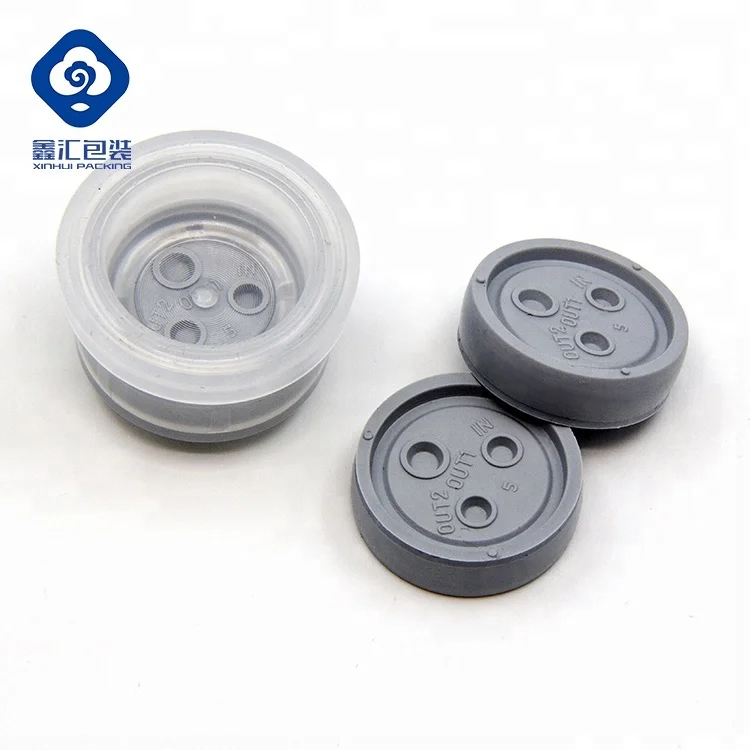 Medical infusion bottle pharmaceutical polyisoprene euro cap with rubber disc