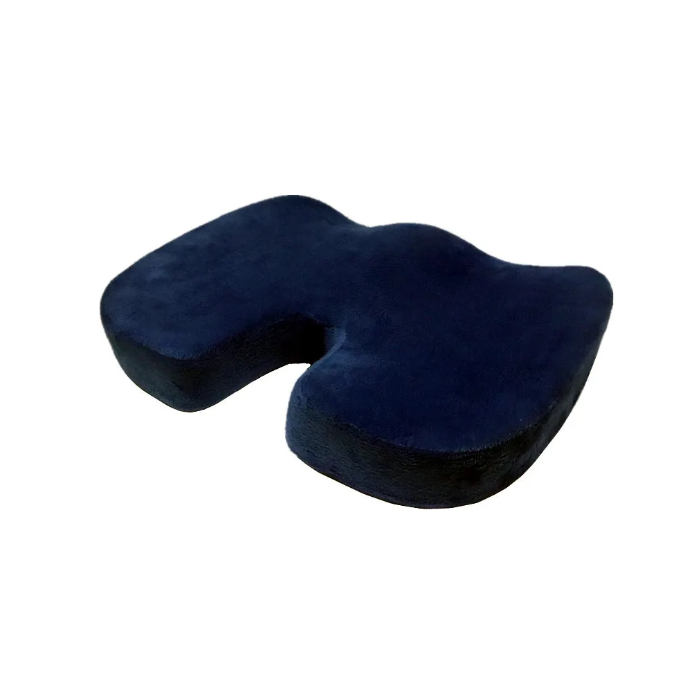 Coccyx Memory Foam Seat Cushion For Office Chairs, Wheelchair, Car Seat -Black