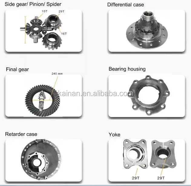 Дифференциал для грузовиков HINO FF / 3H / FG