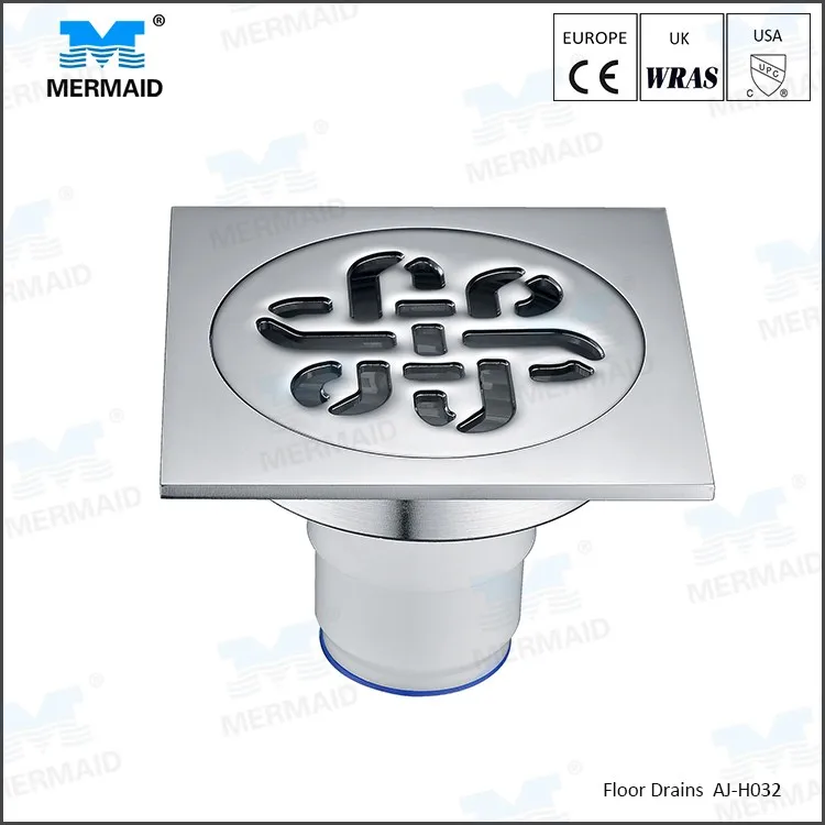 Contemporary Exquisite Chrome Plated finish Square floor drain kitchen best floor drains shower drainage toilet drains