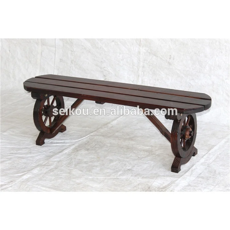 
Outdoor Garden Long Bench with wheel 
