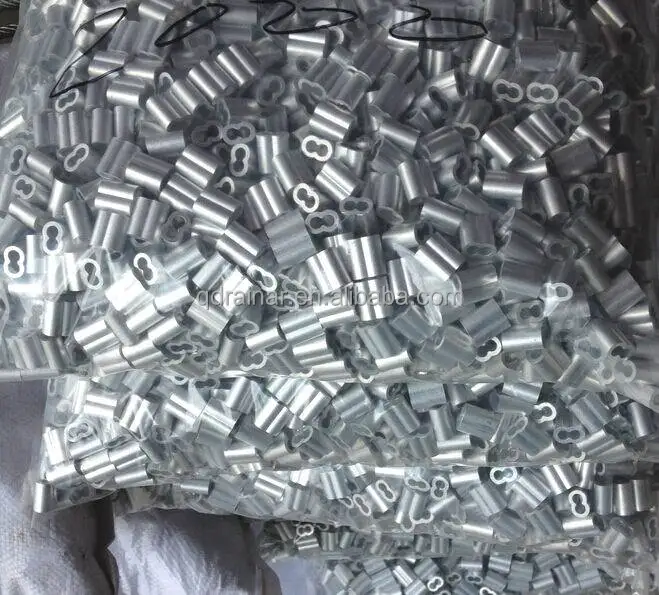 cable dia 2-8mm double hole aluminum ferrule