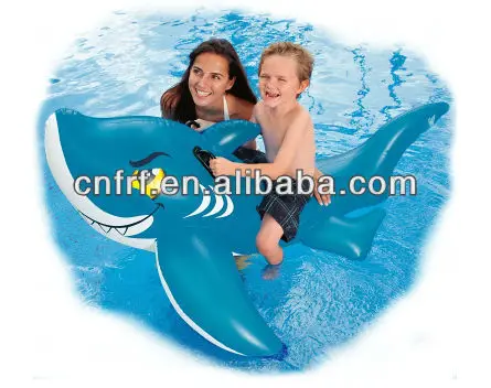Friendly inflatable Shark Ride On Float