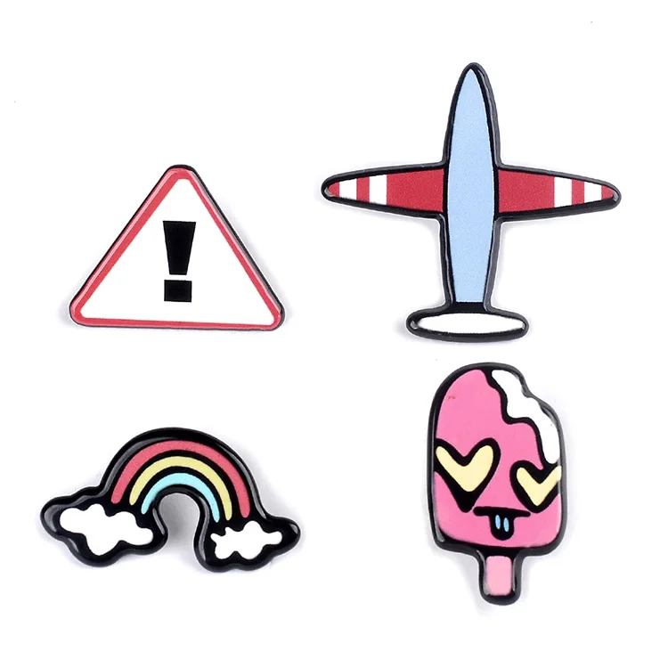 Прямая продажа с фабрики Корейский простой мультфильм дизайн акрил брошь самолет булавки значок