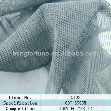 thin mesh fabric 100% polyester fabric fine netting stretch mesh