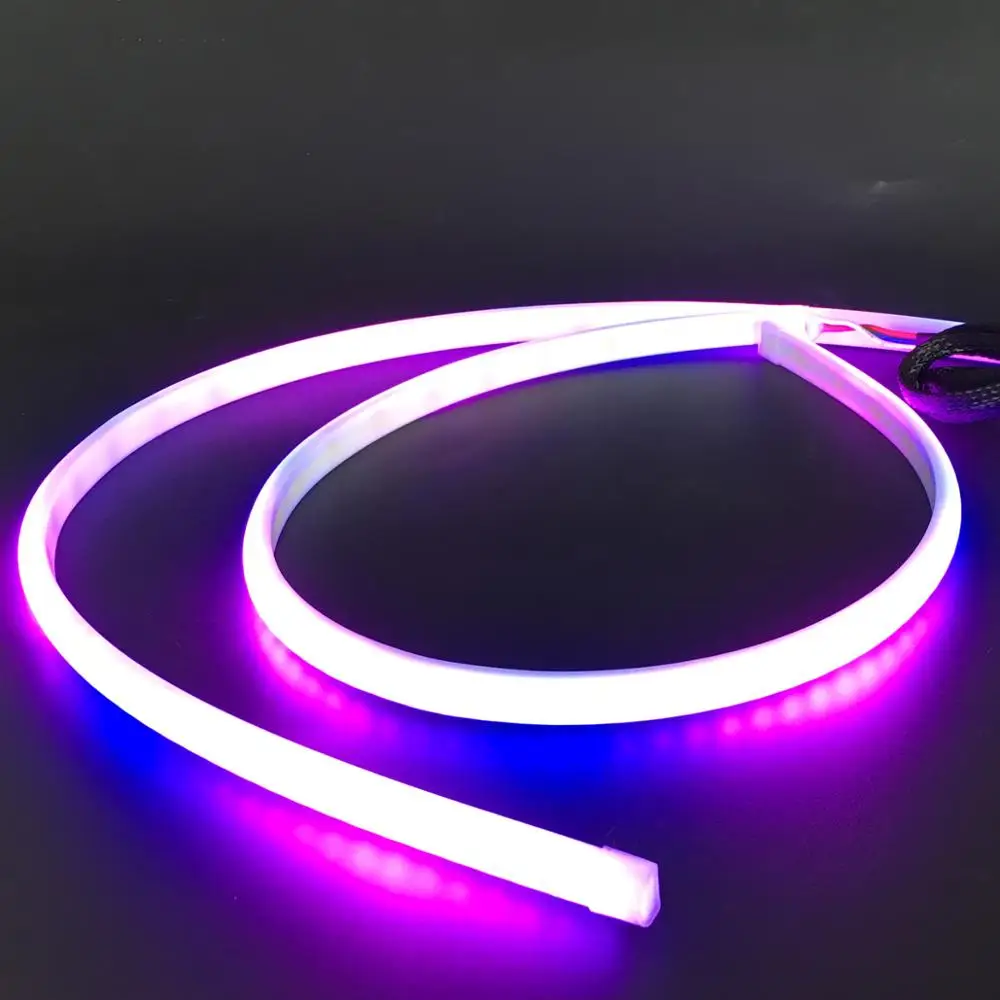 
App control led rgb drl strips made by jiujiang misun 