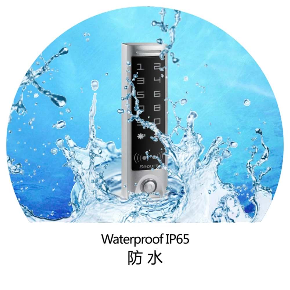 Sebury metal waterproof H&EM card reader wiegand proximity keypad reader