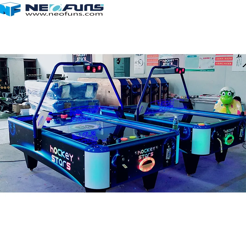 Luxury Coin Operated Game Blue Air Hockey Table for Club Electronic Air Hockey for Adults
