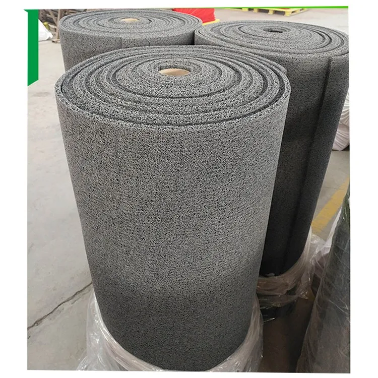 durable custom Vinyl Loop Scraper Matting plastic spaghetti noodle punch carpet PVC Coil Mat commercial floor mat rolls
