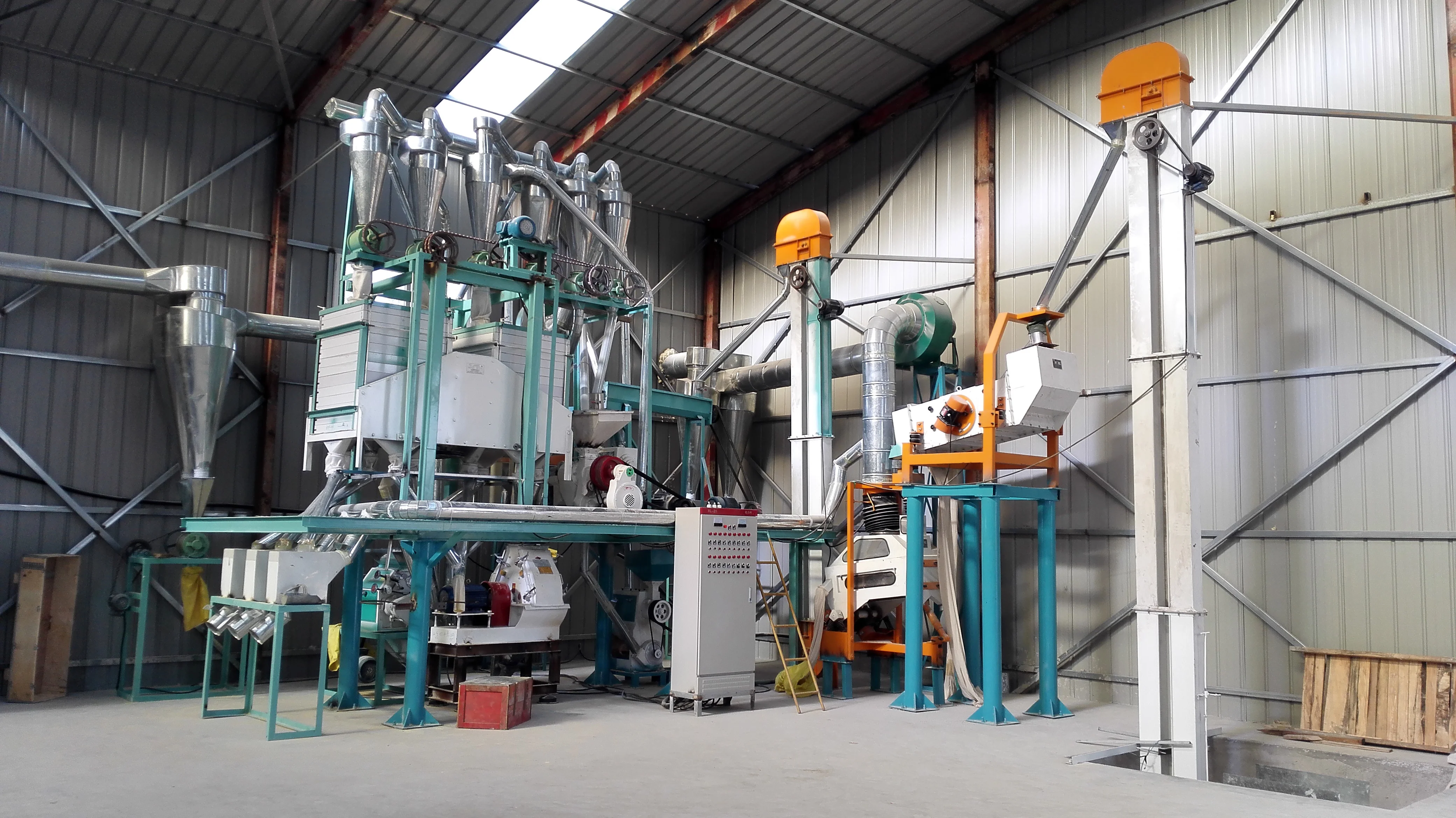 hot sale 20TPD corn flour mill machinery small maize grinding mill prices