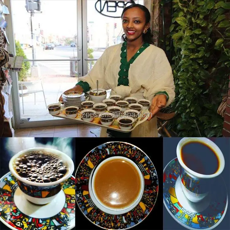 Jebena Buna Ethiopian Coffee Set With sheba Decoration