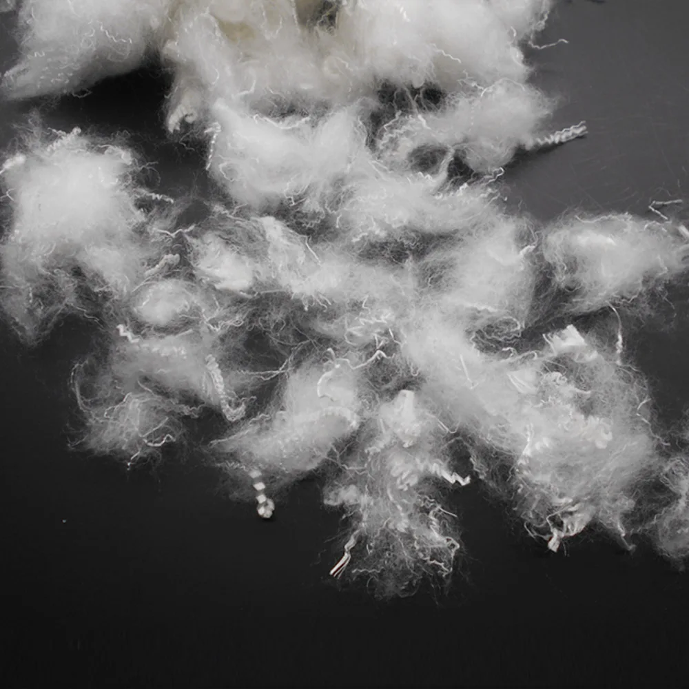 
GRS standard 0.9Dx25mm recycled solid silicon micro denier polyester for filling polyester staple fiber 