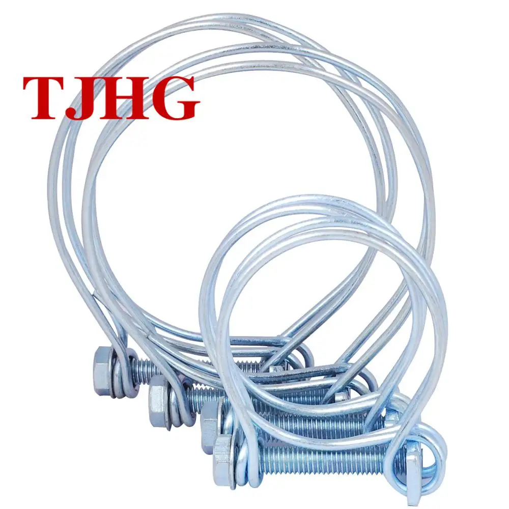 
Factory Supplier High Quality new Product Metal Spring Adjustable Double Wire Hose Clamp 