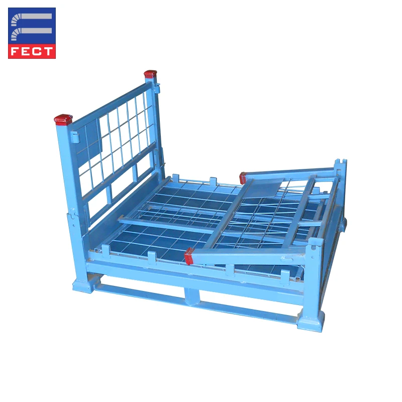 Powder Coating Collapsible Pallet Steel Crate Wire Mesh Box Container Box