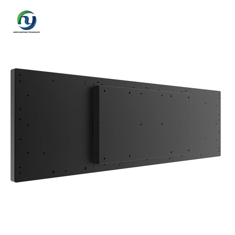 Top quality TN Mode pop advertising Stretched wall mount sunglasses displays cheap mobile lcd display wayfinding banner display