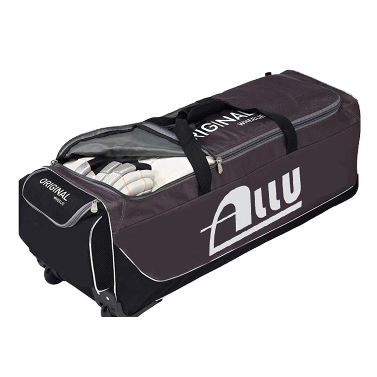 
New style Cricket Gear Bat Duffle Kit Bag With Trolley Wheels 