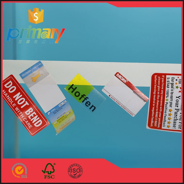 
Adhesive Printing Industrial Machine Label Stickers 