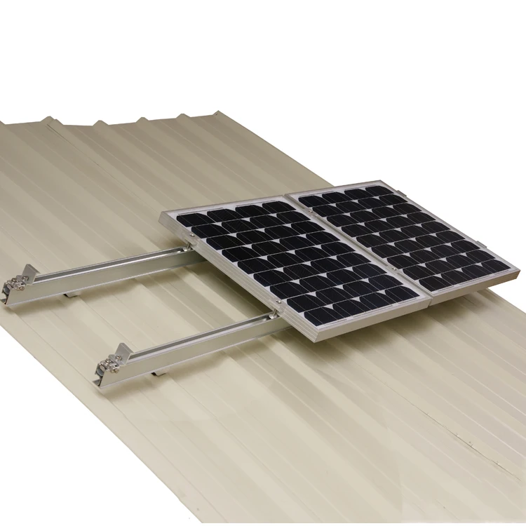 Tin roof panel mounting solar L feet for small homes