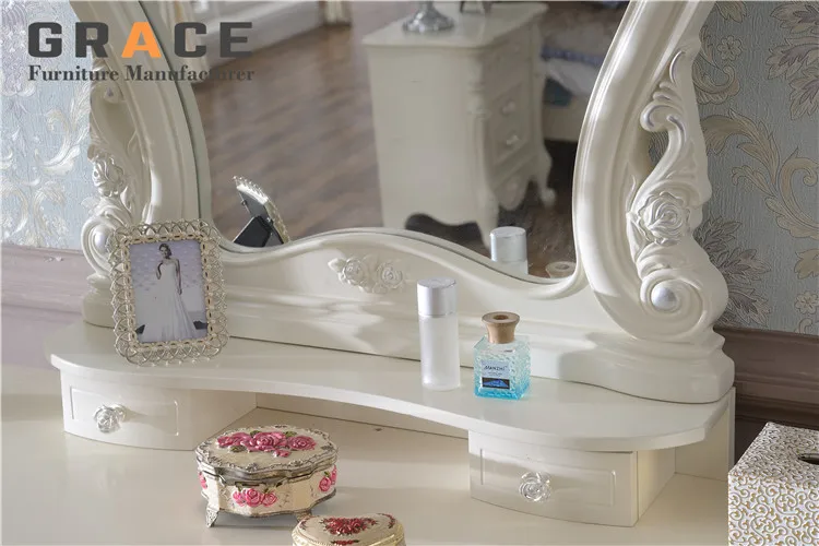 Z909 cheap bedroom dresser home center dressing table with mirror
