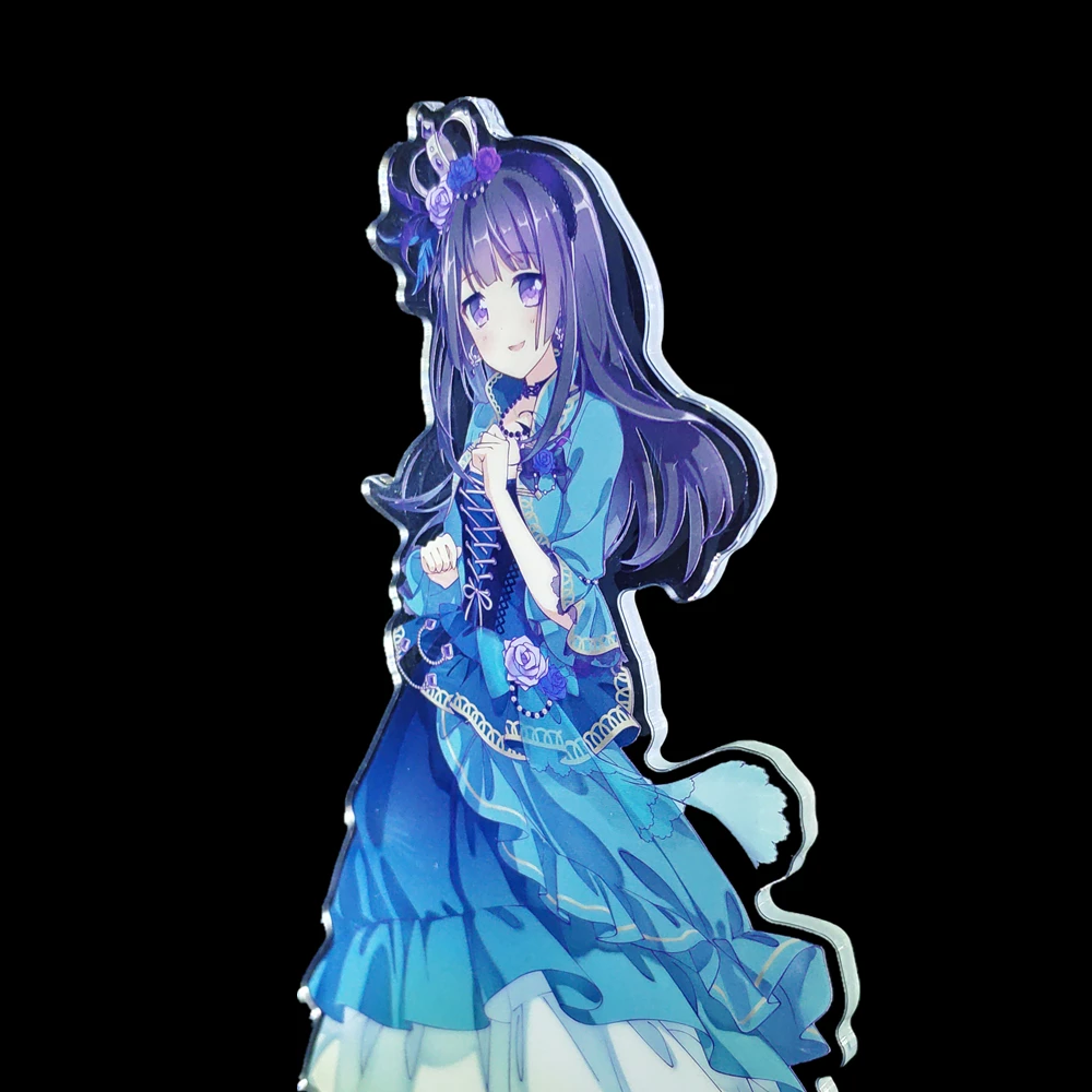 
Free Sample CMYK Print CNC Cut Acrylic Stand Anime Charms Figure Stand 