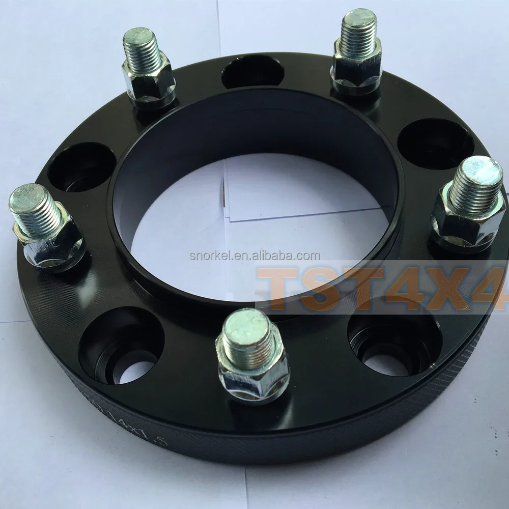 35mm 5 x 4.5 to 5 x 114.3 12 x 1.5 Aluminum Black Wheel Spacer Fits for Toyota Tacoma Lexus