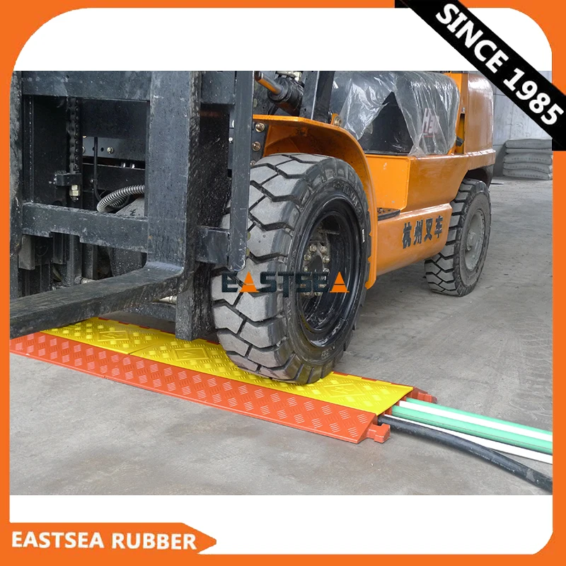 Cable Ramp Rubber Cable Protector Humps 5 Way PU Cable Cross Outdoor